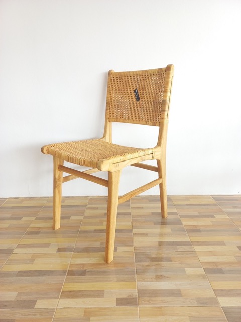 Teak Rattan Dining Chair