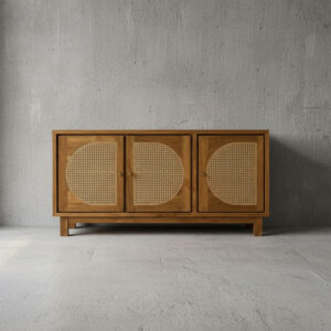 Rattan-3-Door-Sideboard