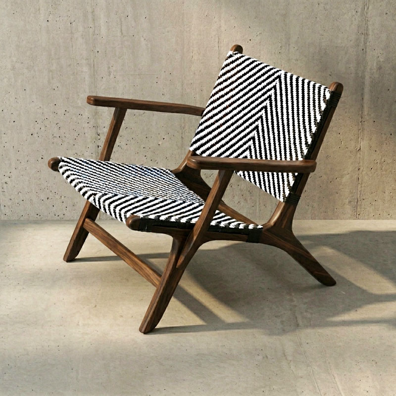 Chevron-Weave-Teak-Lounge-Chair-Walnut-Color