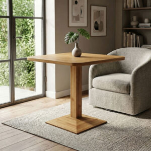 Modern-Teak-Square-Pedestal-Dining-Table