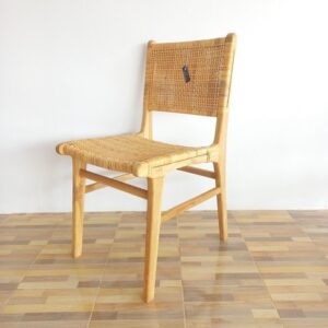 Teak Rattan Dining Chair